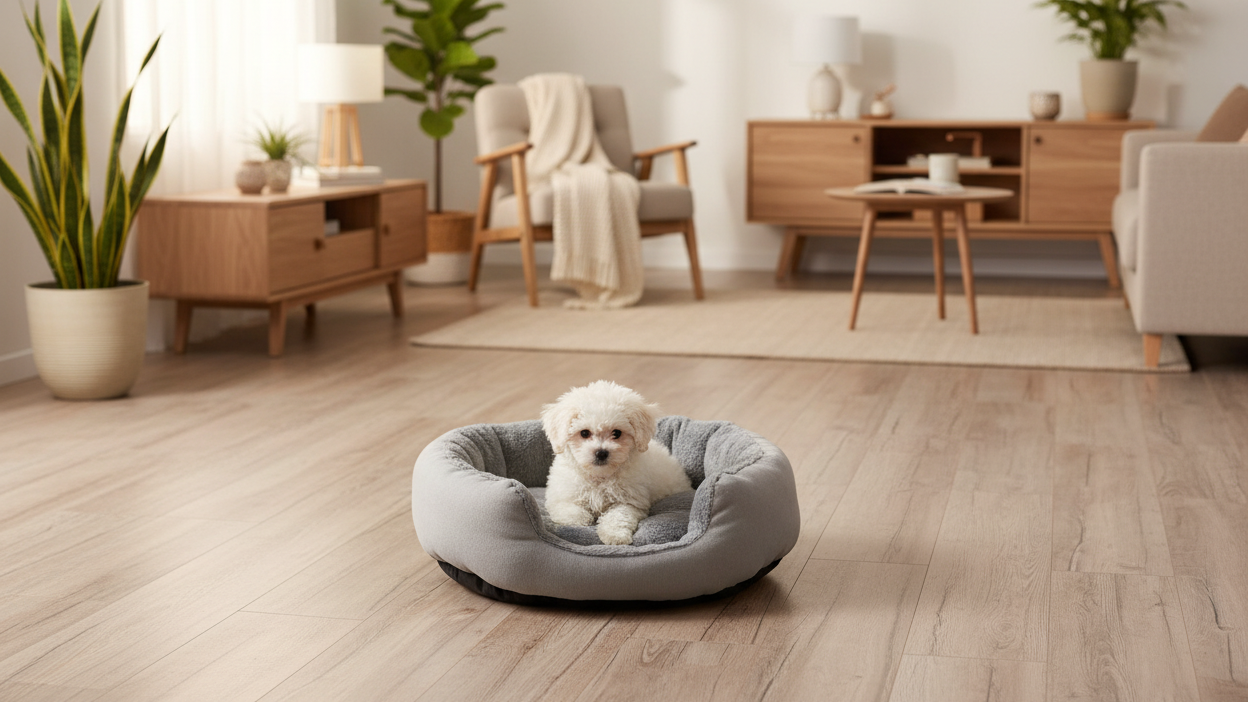 Grey Pet Bed Hero Image